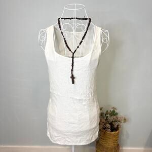 Cute vintage y2k white sequin tank top